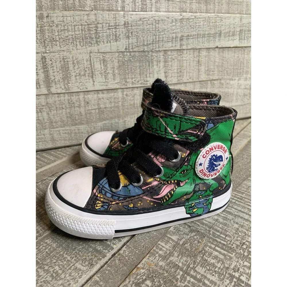 Converse Chuck Taylor All Star Dinosaur Toddler Size 5 Hi Top Sneakers Shoes